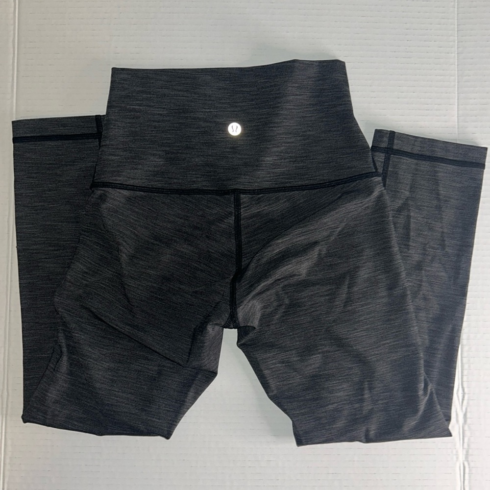Lululemon Dark Gray Cropped Leggings, Size 4